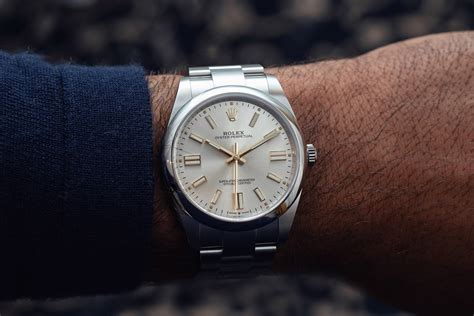 rolex oyster perpetual thickness